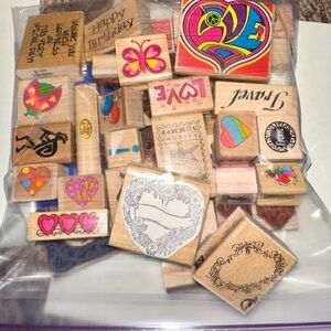 Variety of rubberstamps, various themes